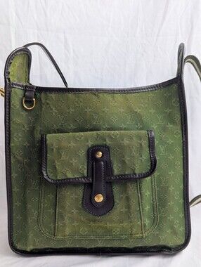 Louis Vuitton Besace Mary Kate Khaki Monogram Mini Lin Crossbody Bag